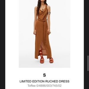 ZARA LIMITED EDITION RUCHED DRESS
